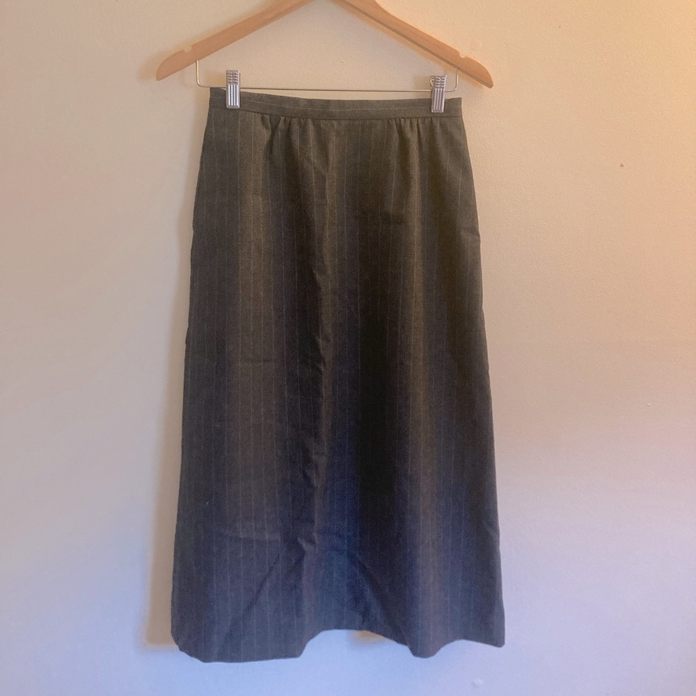 Women’s Cobblestone Pinstripe Midi Skirt